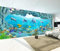 Papier Peint 3D Intissé Aquarium De Dauphins Du Monde Sous Marin Papier Peint Panoramique 3D Moderne Décoration Murale