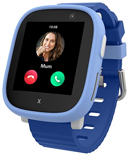 XPLORA X6 Play Teléfono Reloj 4G para niños (con SIM) - GPS, SOS, Llamadas | Llamadas, Mensajes, Modo Colegio, SOS, GPS, Cámara y Podómetro - Incluye 3 Meses de suscripción Gratuita (Azul)