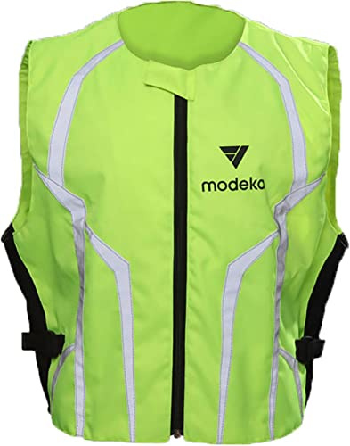 Modeka Sicherheitsweste FAHRSCHULE neongelb reflektierend Aufdruck verdeckbar, 4XL