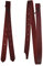 A&M Reitsport Tie- Strap + Off Billet für Westernsättel aus Latigo - Leder, Farbe:Rot-Braun