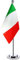 Flag della tabella Italia Bandiera Bandiera Italiana Bandiere Italian Flag Festival Italiani della scrivania italiana 21 x 14 cm Polo in acciaio e base