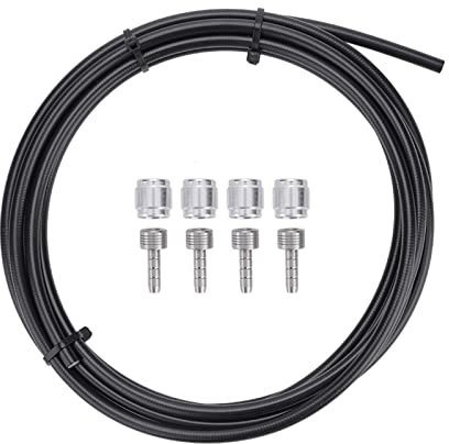 ZJchao Bremsschlauch Rival Kompatibel Universal Fahrrad Schaltwerk Line Reparatur Set, Fahrrad Bremszug, Schwarz, 3 Meter, 5 Millimeter, 1.5 Millimeter Wandstärke, 1 Stück