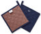 Encasa Homes 21 cm Ofen-Mikrowellen-Topflappen (2er-Set) zum Kochen und Backen in der Küche - hitzebeständig, Schutz der Hände vor heißen Gerätschaften - Scotch Blue