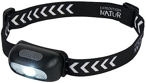 Expedition Natur LED-Kopflampe mit USB | Stirnlampe für Kinder | einstellbar weiße oder rote LED | Leuchtdauer ca. 4,5 h