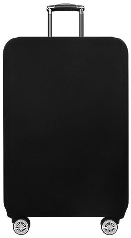 Kofferhülle Elastisch, 22-32 Zoll Schutzhülle Kofferschutzhülle Suitcase Cover Luggage Cover Gepäckabdeckung (Schwarz,XL)