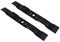 perfektGarten Lot de 2 lames de paillage pour tracteur de pelouse 49 cm compatibles avec Hurricane HTG 98 SD / 98SD / HTG98SD