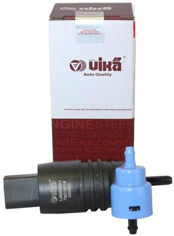 VIKA Waschwasserpumpe für Scheibenreinigungsanlage Pumpenart Dualpumpe 12V für VW Golf IV Schrägheck (1J1) Golf V Schrägheck (1K1) Golf VII Schrägheck (5G1, BQ1, BE1, BE2) POLO (9N) GOLF VI (5K1)