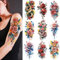 Aivoch 9 Blätter Aquarell Große Halbarm temporäre Tattoos für Männer Frauen Sexy Rosen Schlange Lange anhaltende Blumen gefälschte Tattoos Aufkleber