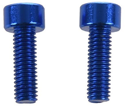 Eighosee 1 Pair Bike Water Bottle Cage Bolts M5 Aluminium Alloy Hex Socket Tapping Screws Blue