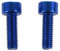 Eighosee 1 Pair Bike Water Bottle Cage Bolts M5 Aluminium Alloy Hex Socket Tapping Screws Blue
