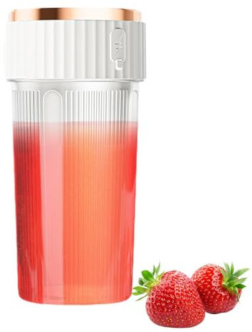 Batidora portátil para batidos, licuadora inalámbrica para batidos y batidos | Taza extractora de jugo recargable, licuadora personal de frutas, portátil para cocina, al aire libre, viajes