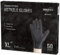 EUROPAPA® 50x extra dicke Nitrilhandschuhe DiamantGrip Diamant Perfect Grip Einweghandschuhe Montageschutzhandschuhe puderfreier latexfreier Arbeitshandschuhe (8 mil, XL, Schwarz)