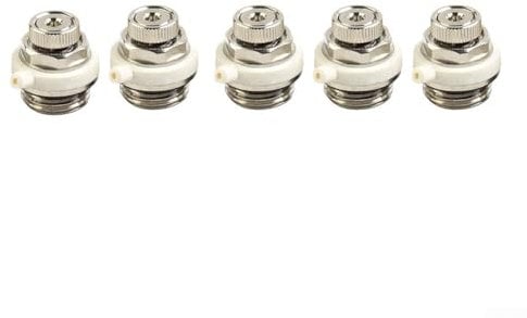 Lot de 5 valves de purge automatique pour radiateur de chauffage