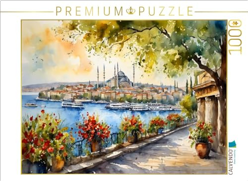 CALVENDO Puzzle Istanbul am Bosporus | 1000 Teile Lege-Größe 64 x 48 cm Foto-Puzzle für glückliche Stunden