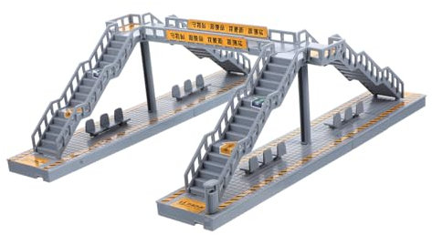 Vaguelly 3 Set ponte pedonale passerella ferroviaria modello di costruzione della passerella decorazioni scrivania decorazione casa decorazioni casa materiale fai da te mini passerella