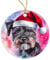Weihnachtsschmuck, Finnischer Spitz Mit Seil Weihnachtsanhänger, Christbaum Schmuck, Weihnachts-Hängende 7.3Cm
