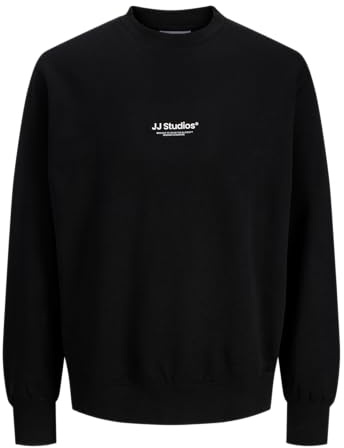 JACK & JONES Male Sweatshirt Gedruckt Sweatshirt | Bio-Baumwolle | nachhaltige Materialauswahl | Perfekt für Freizeitaktivitäten | Schlichtes, zeitloses Design | Normal Fit