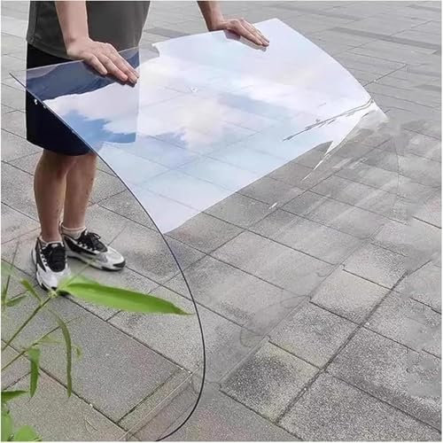 Paneles de invernadero de policarbonato para exteriores, soporte de plantas, techo, toldo, estadios, refugios de autobús (60 x 200 cm)