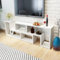 LXYZWRW Furniture Select TV-Schrank Doppel L-Form Weiß