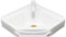 XRB2050 Lavabo Mural en Résine, 38x20x10 cm Éviers d'angle, Lavabo à Suspendre avec Bonde pour Salle de Bain et Les Toilettes Vestiaires Blanc kit de drainage Robinet Froid