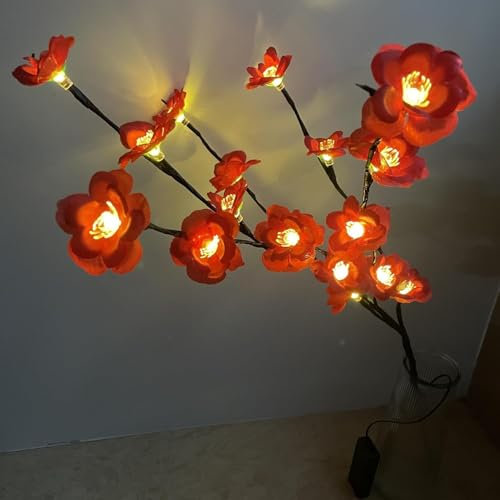 Ulalaza 70 cm 2 rami 40 lampadine LED ramoscello lampada a batteria LED illuminato rami di salice riempitivo vaso riempitivo per Natale casa festa decorazione interni esterni