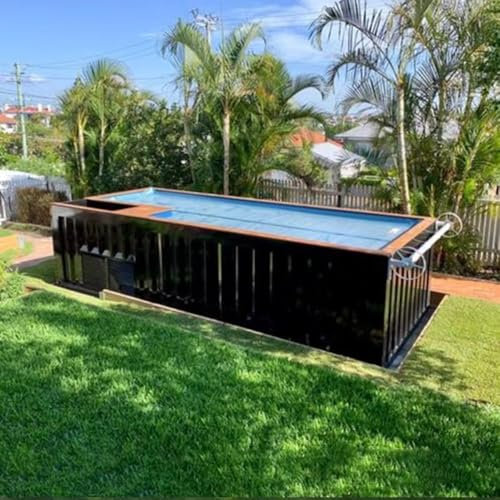 Contenedor de almacenamiento prefabricado portátil de 20 y 40 pies para piscina enterrada