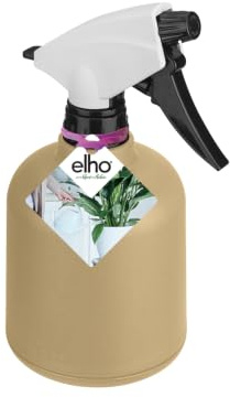elho B.for Soft Sprüher 10 - Pflanzen Sprühflasche - Hergestellt aus Recycling-Kunststoff & 100% Recycelbar - Ø 12.0 x H 19.0 cm - Beige/Goldener Sand