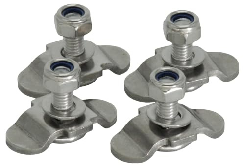 4x Schraubfitting Airlineschiene EDELSTAHL V2A M8x15 Endbeschlag für Zurrschienen Fitting Verschraubung Airline
