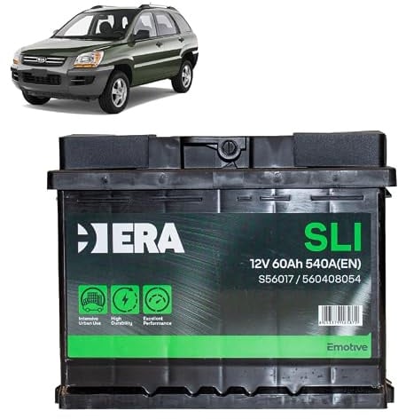 Batteria 60Ah per Kia Sportage II 2.0 benzina 2004-2009