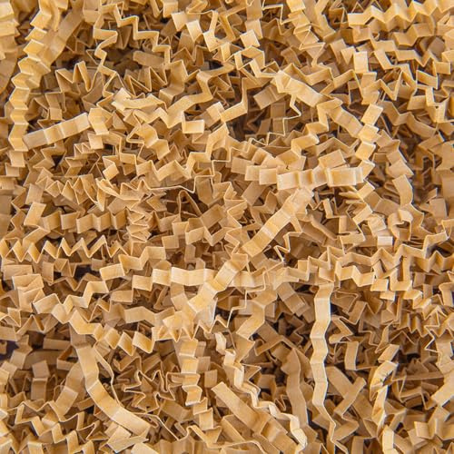 4.5oz Brown Easter Basket Grass Craft Shredded Tissue Raffia Gift Filler Paper Shreds for DIY Gift Packaging Easter Basket Stuffer Supplies