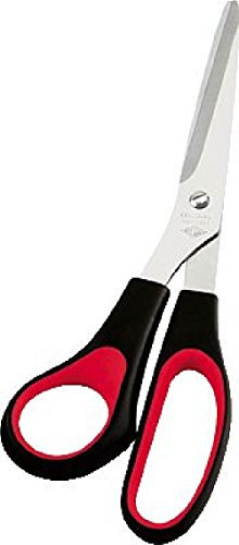 WEDO Schere Universal für Linkshänder, 97681, schwarz/rot, links, 21cm