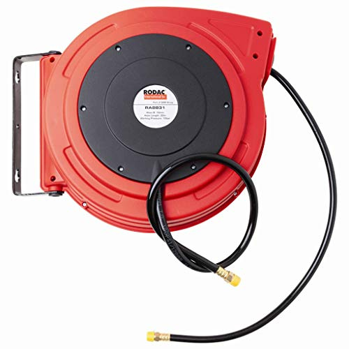 RODAC ra8831 Automatische Schlauchaufroller PU 10 x 15 mm – 20 m – Rot