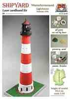 Leuchtturm Westerheversand Laser Kartonbausatz