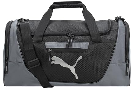 PUMA Herren Evercat Contender 3.0 Duffel Seesack, grau/schwarz, Einheitsgröße