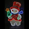 Garden Mile® 60cm Christmas Snowman - LED Christmas Lights, Modes, Mains Powered, Indoor Outdoor Garden Xmas Christmas Decorations (Multicolor)