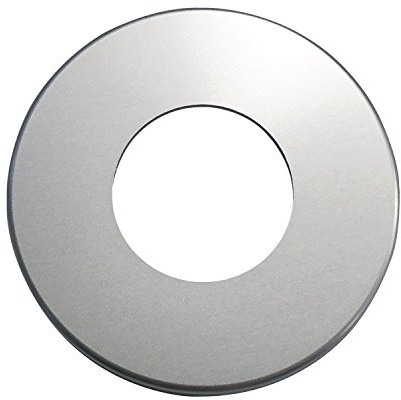 Drückerrosette WG 50 mm, mit Universalträger U, silber eloxiert D70, 1 Stück | Zubehör Türbeschläge