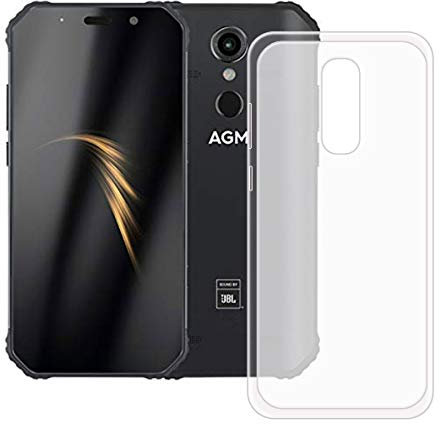 GYDQQKJ DQG Anti-Fall Schutzhülle für AGM A9 Hülle, Weiche Flexibel Handytasche Semi-Transparent TPU Handyhülle Silikon Tasche Schale Case Cover für AGM A9 (5.99)