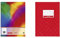 Brunnen 104490323 Schulheft A4 (16 Blatt, liniert, mit Rand, Klasse 3) & 104052424 Hefthülle/Heftumschlag (A4, Folie, mit Namensschild) rot