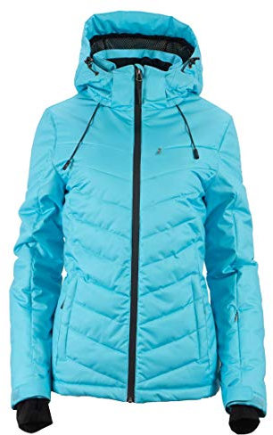 RENNER XXL Emra wattierte Damen Skijacke Große Größen Farbe Aqua, Größe 52