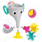 Yookidoo FunEleFun Fill ‘N’ Sprinkle Bath Toy. An Elephant Trunk Funnel Toddlers Play with 3 Interchangeable Trunk Accessories That Spins, Twist and Sprinkle, Promotes Kids STEM-Based Learning (Grey)