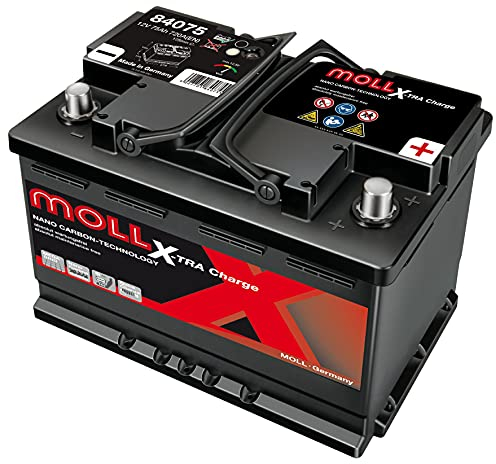 MOLL 84075 XTRA Charge Starterbatterie 12V 75Ah