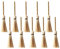 TOYANDONA 12Pcs Miniature Witch Brooms Straw Broom Mini House Decorations Mini Broomstick Ornaments Halloween Party Costume Witch Broom Age 3+