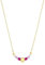 Prinzessin Lillifee Collier Edelstahl Mädchen Kinder Halsschmuck, mit Schmuckstein synth., 35+3 cm, Gold, Stern, Kommt in Schmuck Geschenk Box, 2035300