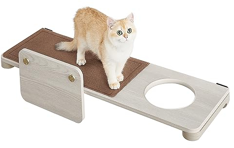 Feandrea Clickat Kollektion - Nr. 008 Großes Katzenbrett, extrem schnelle Montage, unbegrenzt erweiterbar, Module und Filzpad austauschbar, Kletterwand Katzen, Katzenmöbel für große Katzen