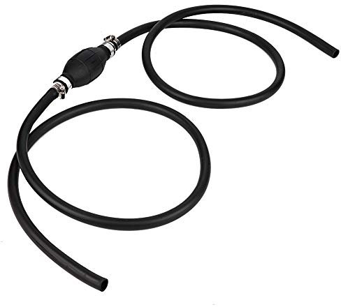 Akozon Outboard Fuel Line, 193cm/6ft Universal 3/8 Inch Outboard Motor Fuel Gas Line Assembly Marine Gas Line Outboard Hand Primer Bulb for Marine, Boat, RV, Caravans