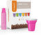 1000 Bicchierini Plastica per caffè 80cc vari colori Bar macchina caffè (Fucsia)