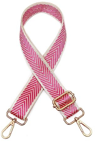 Schultergurt Tragegurt Taschengriff Taschengurt for Frauen Abnehmbare DIY Schulter Regenbogen Handtaschenzubehör Cross Body Messenger Nylon Taschengurte Umhängegurt Taschengurt ( Color : Pink , Size :