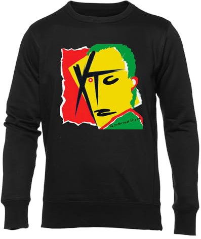 Generisch Drums and Wires Unisex Jumper Herren Dammen Schwarz Rundhals Lange Ärmel Sweatshirt Men's Womens Black Crew Neck Long Sleeves