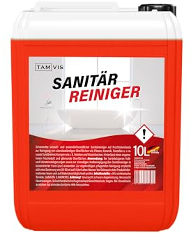 10L Sanitärreiniger mit erfrischendem Zitrus Duft - 10 Liter Kanister - Konzentrat - TAMVIS Badreiniger
