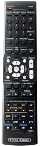 Arkaia Telecomando di ricambio per Pioneer SX-20DAB-K, SX-20DAB-S, SX-20-S, SX-20-K